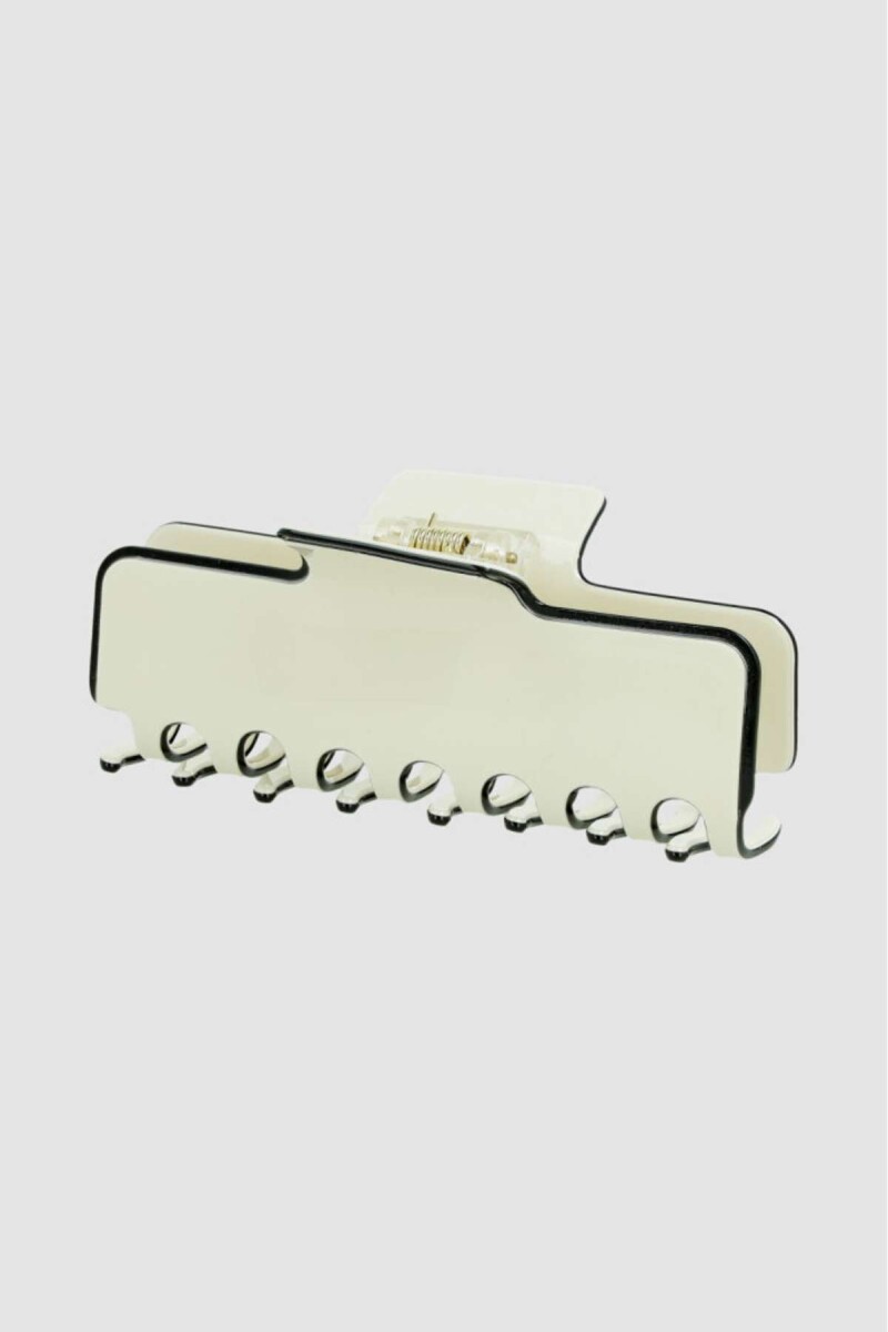 Broche de pelo piping - Crudo 