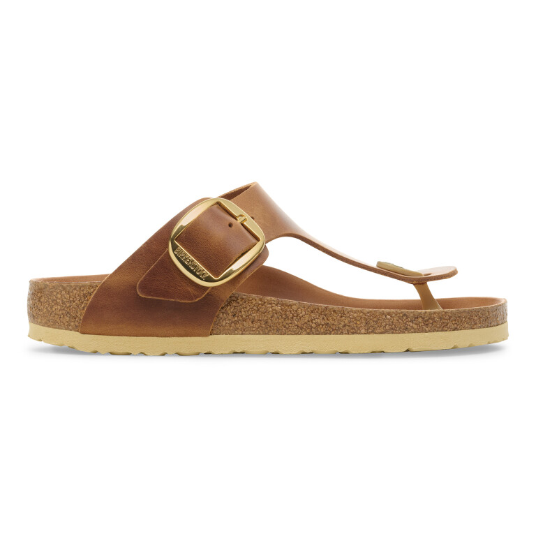Sandalia Gizeh Big Buckle LEOI - Estrecho Cognac