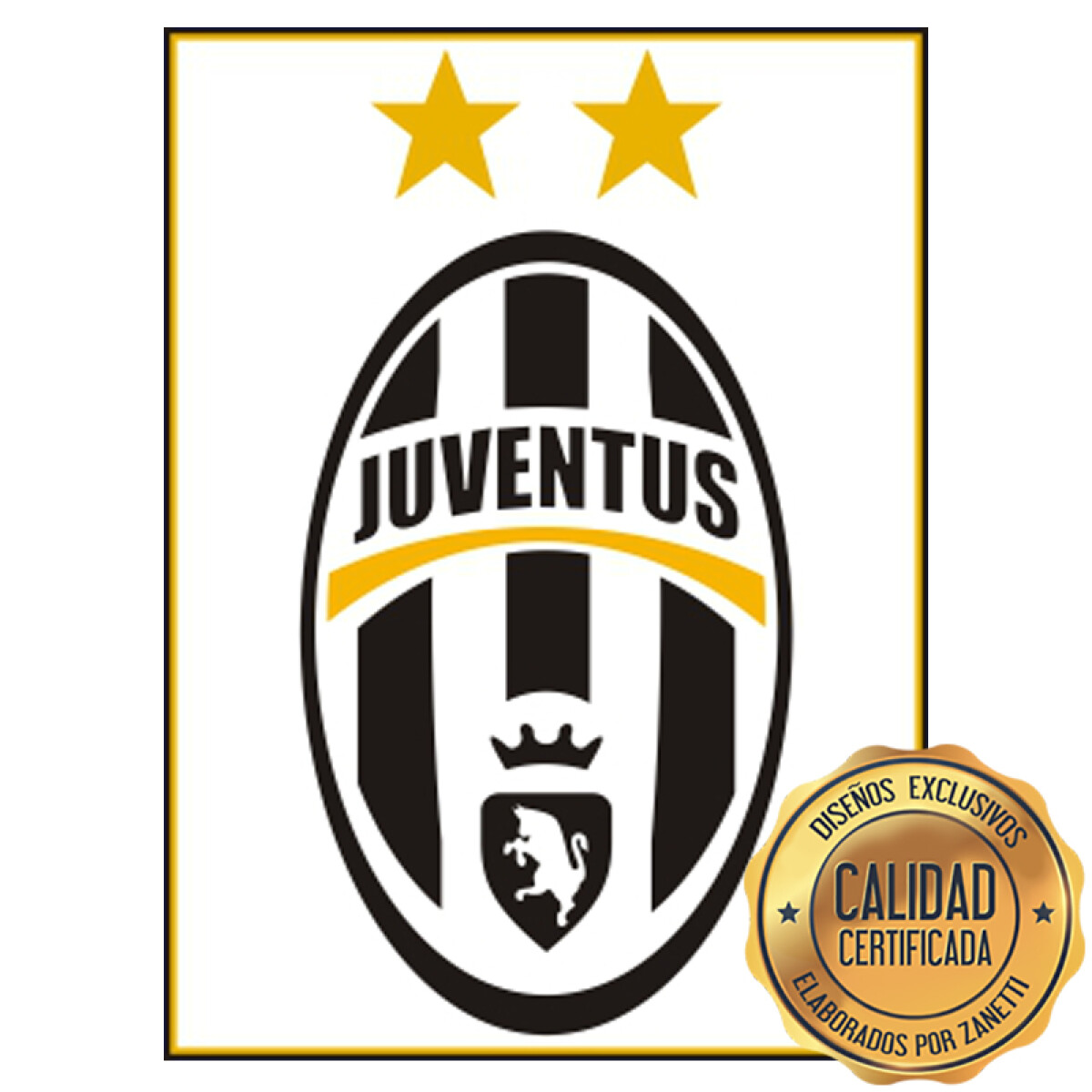 Lámina Juventus - Escudo Rect. 