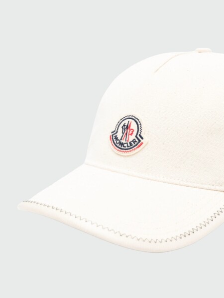 MONCLER - Gorra de Baseball Beige Claro