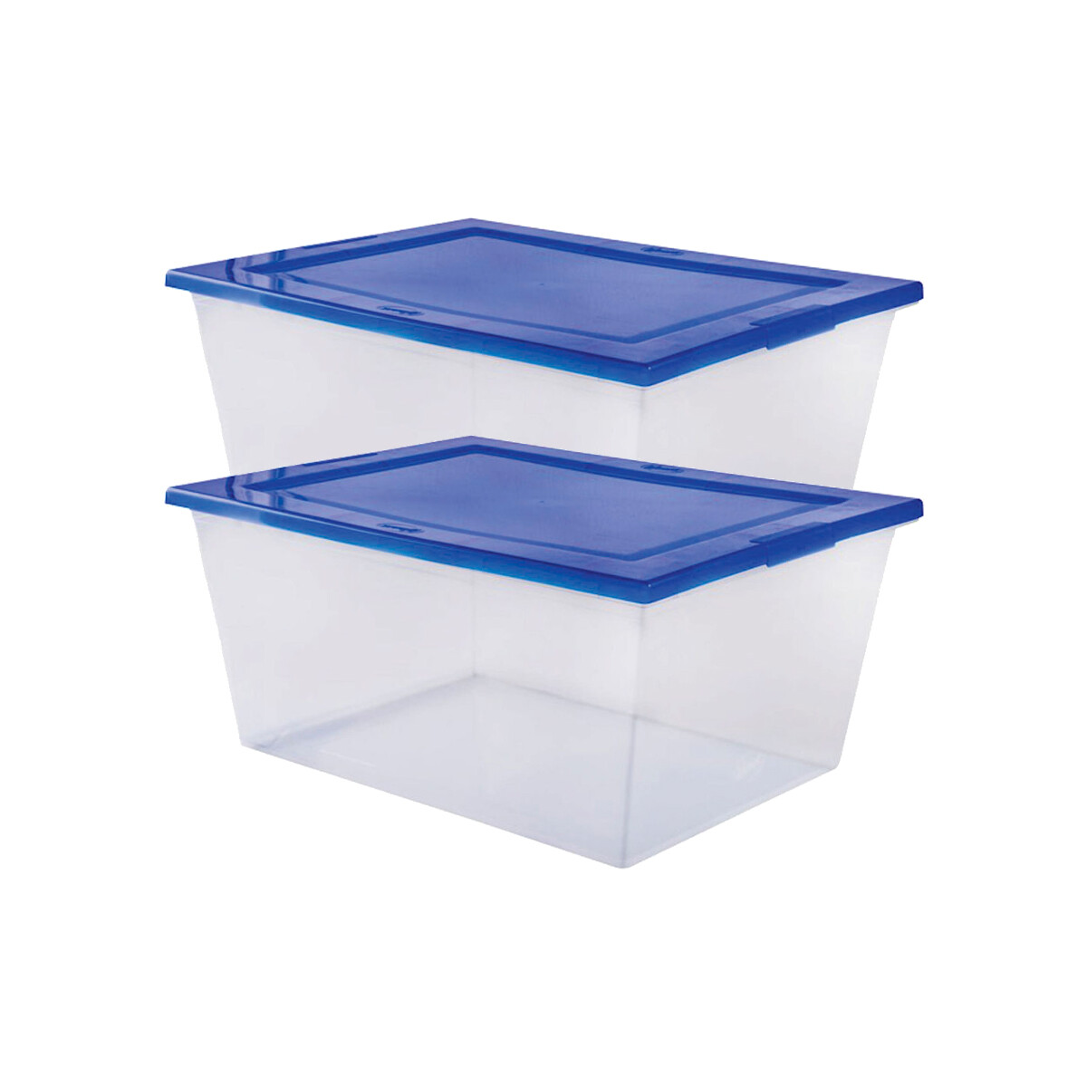 Set x2 Caja organizadora 15 lts Mybox - TRANSPARENTE 