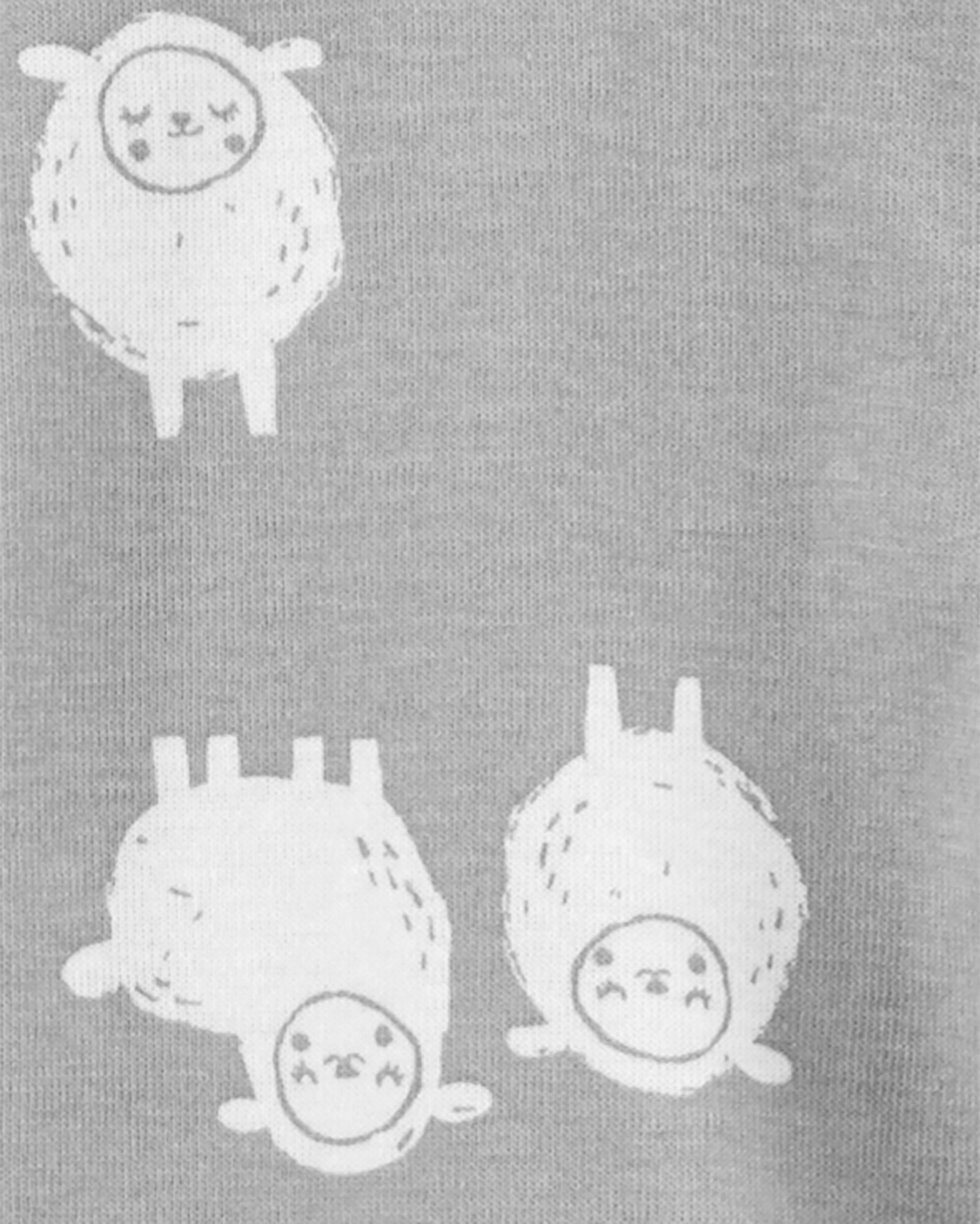 Pack dos pijamas de algodón con pie diseño animales Pack dos pijamas de algodón con pie diseño animales