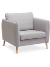 Sillón AAARHUS 1 cuerpo tela gris cl Sillón AAARHUS 1 cuerpo tela gris cl