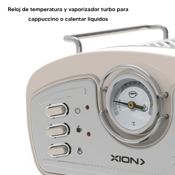 Cafetera Espresso Y Capuccino Retro Xion Xi-cm70-cu CAFETERA XION XI-CM70
