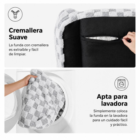 Cama Sofá Mascotas 65x50 Gris Acolchada Lavable Con Asa Cama Sofá Mascotas 65x50 Gris Acolchada Lavable Con Asa