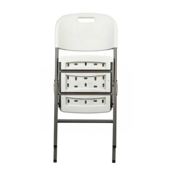 SILLA PLEGABLE REFORZADA PARA EXTERIOR - BLANCA SILLA PLEGABLE REFORZADA PARA EXTERIOR - BLANCA