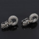 Par de caravanas oro 18k y brillantes Par de caravanas oro 18k y brillantes