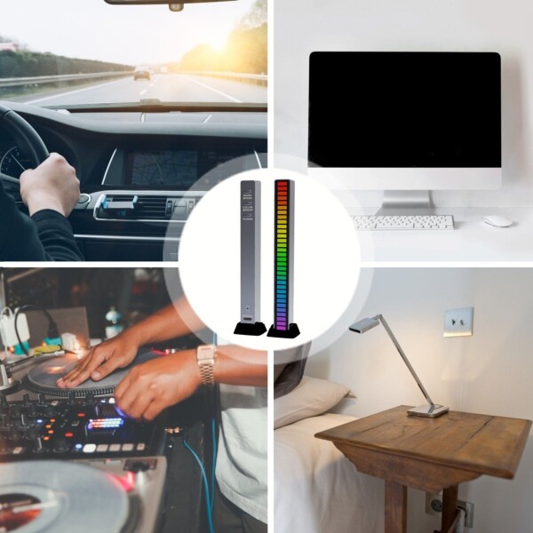 Luces Led Barra Rgb 40 Led Gamer Tiktok Audio Ritmico X2 Luces Led Barra Rgb 40 Led Gamer Tiktok Audio Ritmico X2