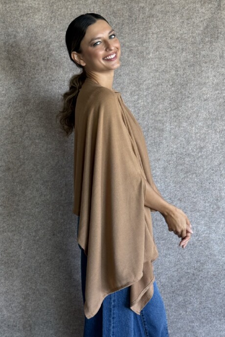 Poncho Sophie Lanilla Camel