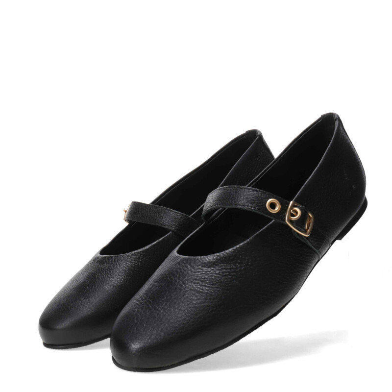 Balerinas de Mujer Bottero con tira y hebilla Negro