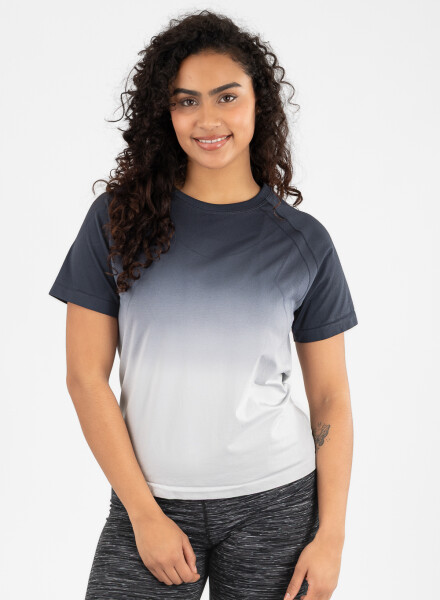 Remera seamless ombre Negro