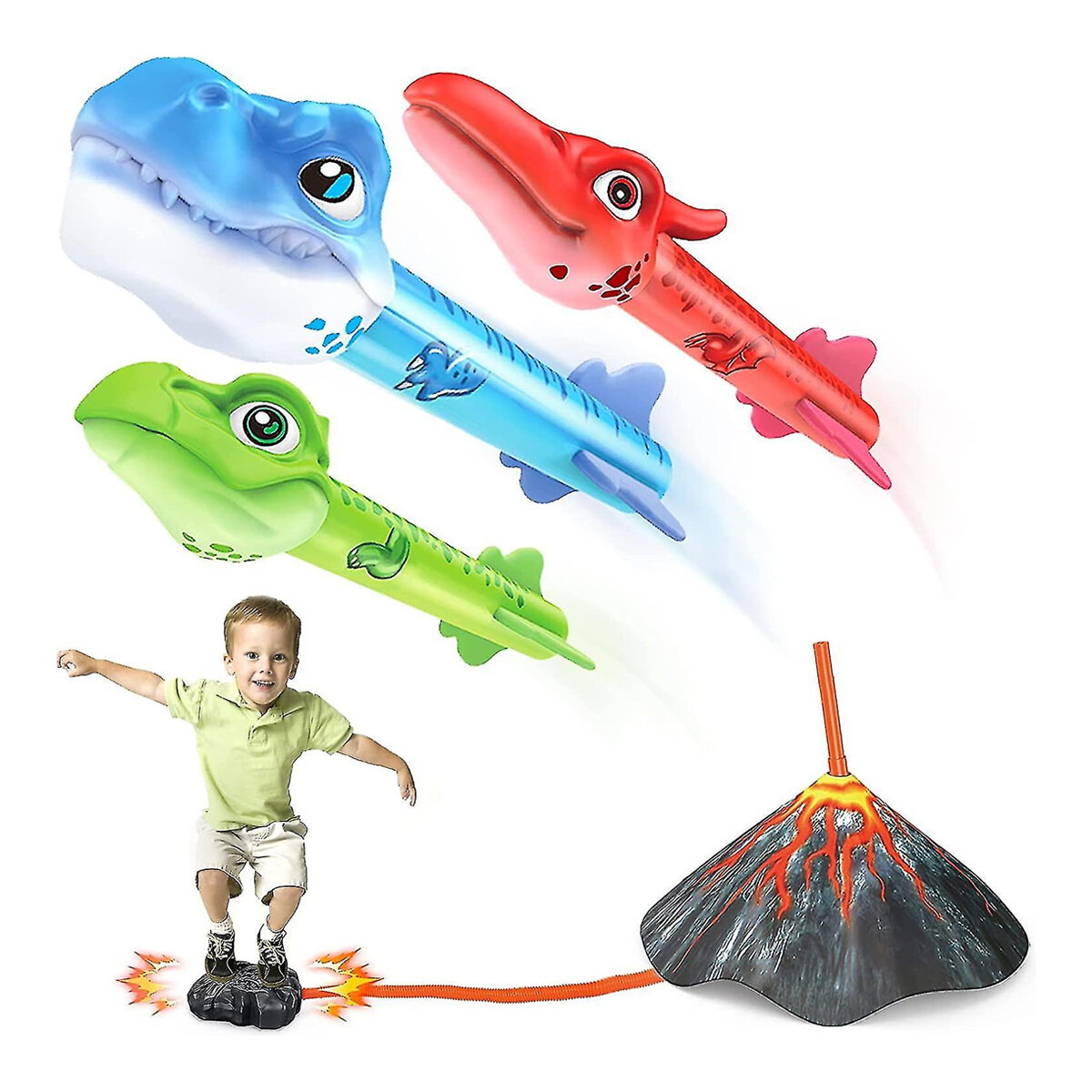 Juego para lanzar dinosaurios 