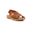 Country Sandalia Mujer Doble Tira Cruzada C/ Pulsera Salmon-multicolor