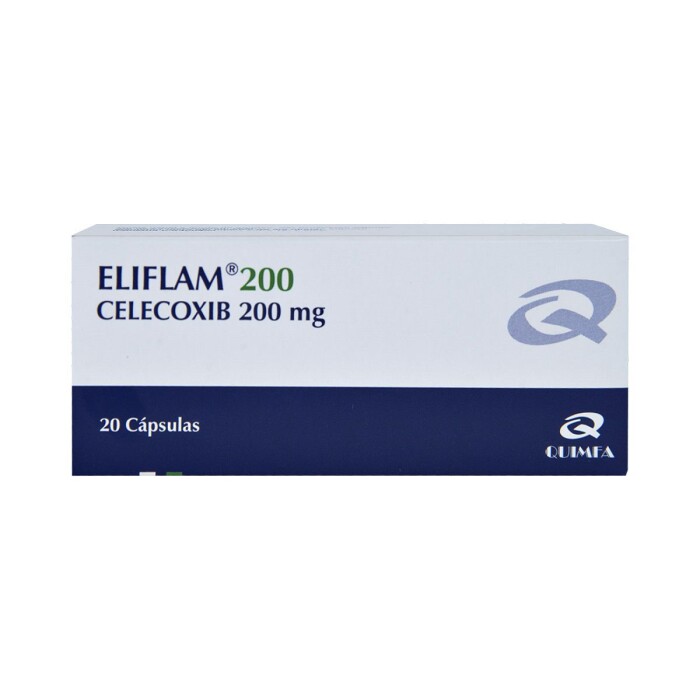 ELIFLAM 200 MG. CJ X 20 CAPSULAS única