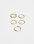 Sets Anillos Strass Sets De Anillos - Dorado