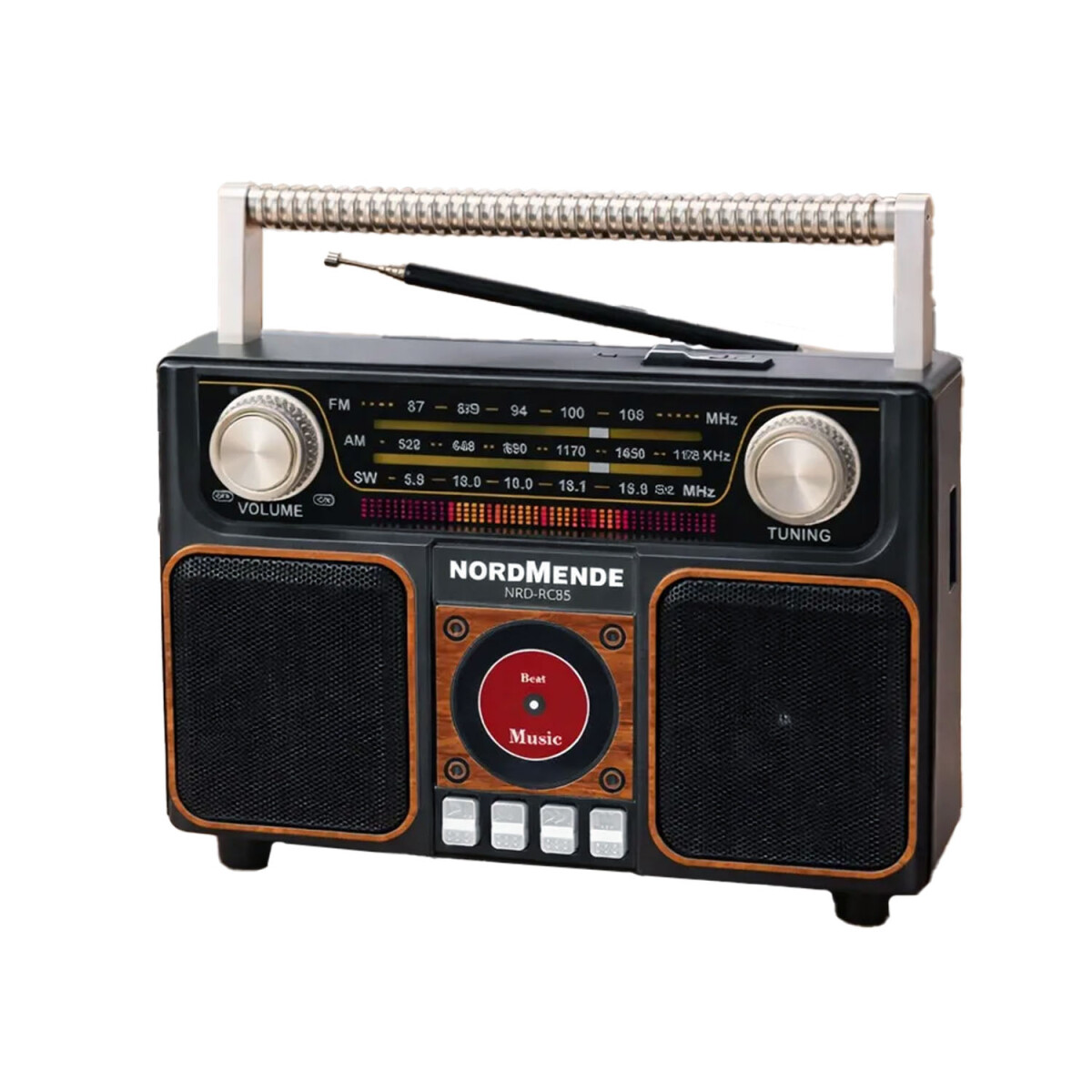 Radio Portátil Nordmende Multibanda AM/FM/SW BT USB TF - Negro 