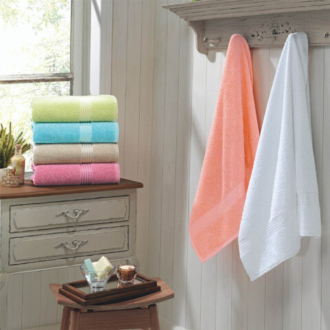 Toalla Baño Prisma Dohler 70 x 140 cm 100% Algodón CELESTE PIEDRA