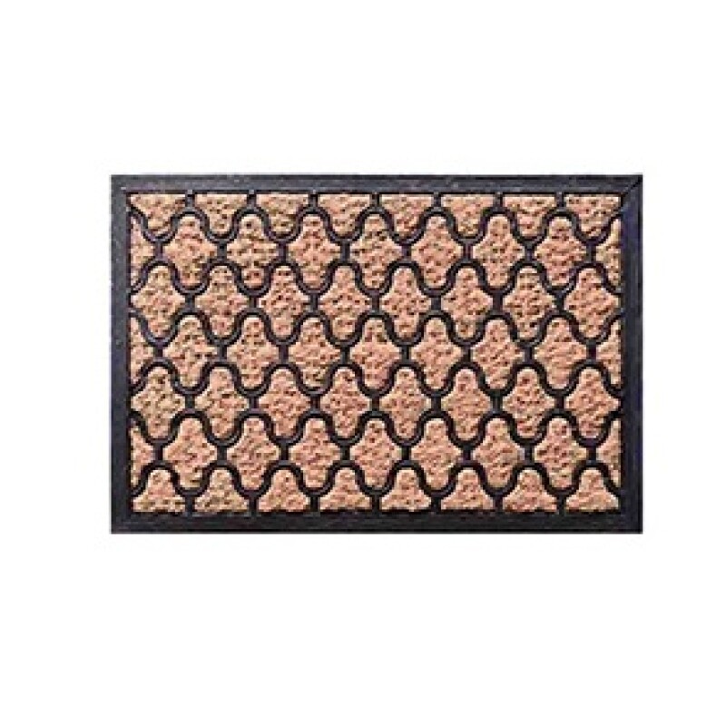 FELPUDO COCO/GOMA 40X60CM H.1CM ENTRAMADO FLOR FELPUDO COCO/GOMA 40X60CM H.1CM ENTRAMADO FLOR