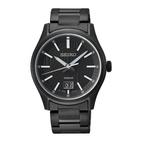 Reloj Seiko SUR515P1 para hombre con correa de acero negra Negro