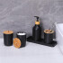 Set De Baño Accesorios Juego De 7 Piezas Dispenser Jabonera IMBACK Color Negro Set De Baño Accesorios Juego De 7 Piezas Dispenser Jabonera IMBACK Color Negro