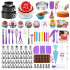 Set de Repostería IMBACK IBK-HMJ078-MIX | 492 Piezas Profesionales | Decoración de Tortas, Cupcakes y Postres Set de Repostería IMBACK IBK-HMJ078-MIX | 492 Piezas Profesionales | Decoración de Tortas, Cupcakes y Postres