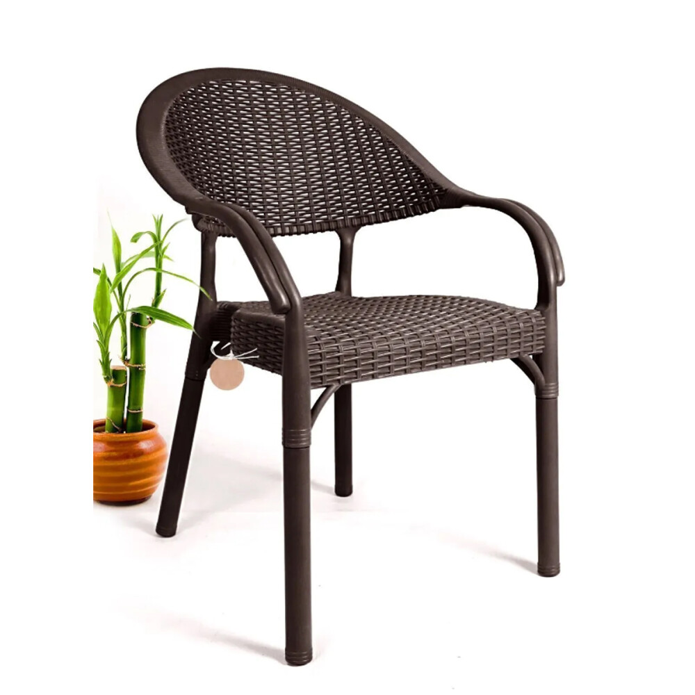Silla de exterior Bambú Marrón
