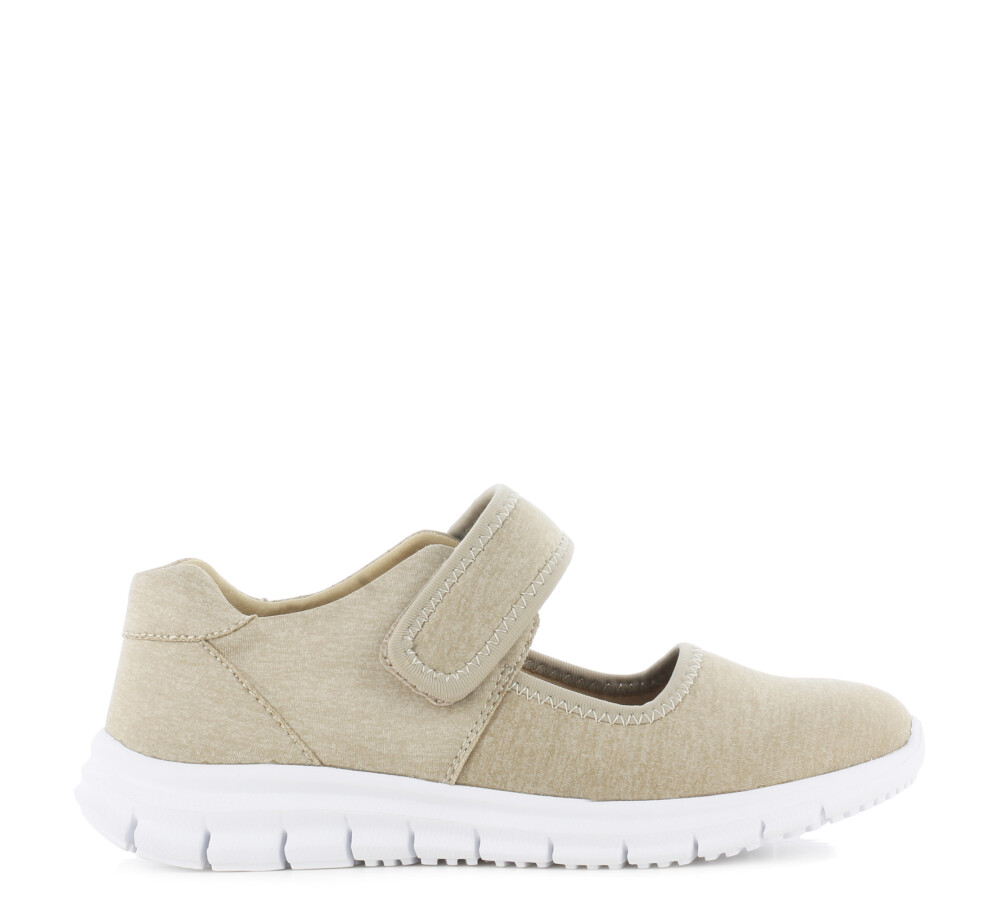 Deportiva MALDIVAS con velcro Beige
