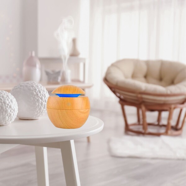 Aromatizador Difusor Vaporizador Humidificador Usb Madera Led Imback Color Marron Aromatizador Difusor Vaporizador Humidificador Usb Madera Led Imback Color Marron