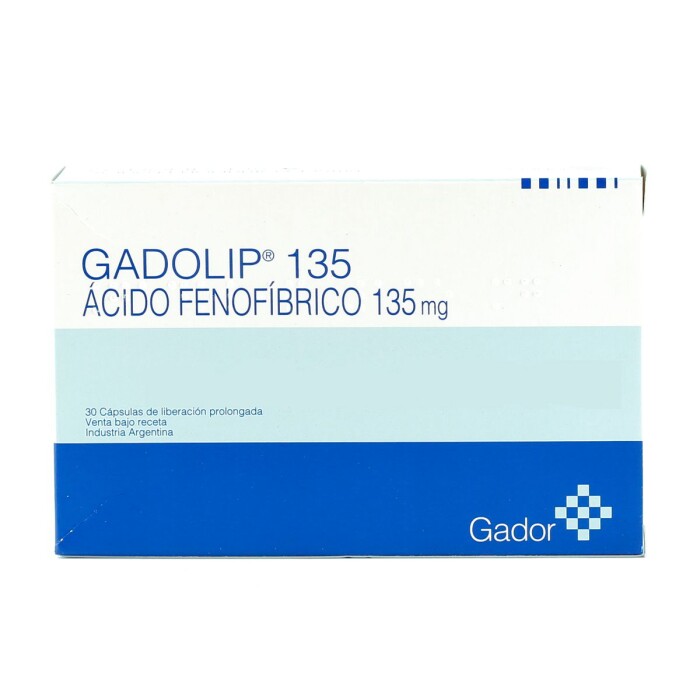 GADOLIP 135 MG L.P. CJ X 30 CÁPS. única