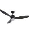 Ventilador de Techo Practic Life FS52011 con Luz LED y Control Remoto Negro