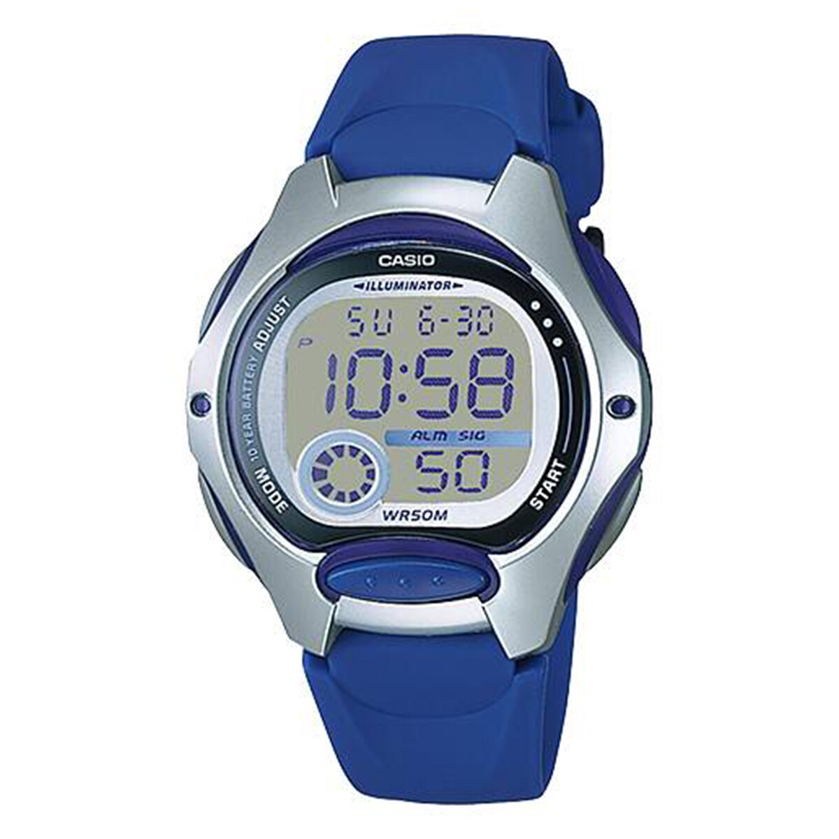 Reloj Casio Clásico Unisex Resina Digital Azul 