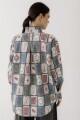 CAMISA ONDA PRINT LUDIKA Marino