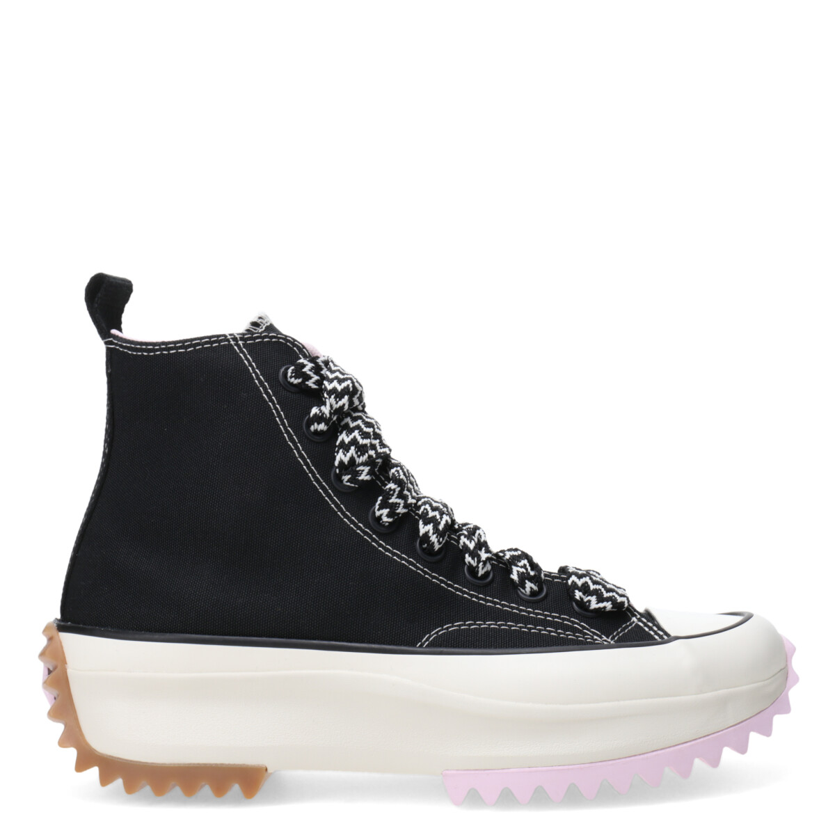 Championes Unisex Converse Run Star Hike Platform Canvas Converse - Negro - Rosado 