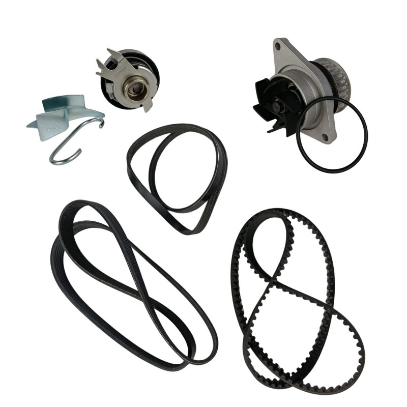 KIT DISTRIBUCION GOL G5/ FOX/SURAN BOMBA + TENSOR + CORREAS X3 Kit Distribucion Gol G5/ Fox/suran Bomba + Tensor + Correas X3