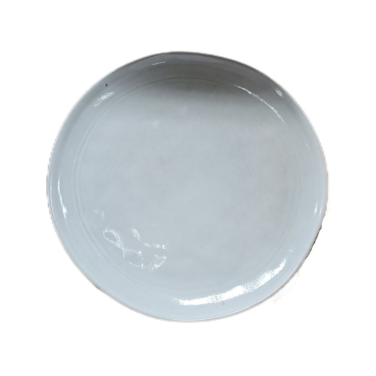 PLATO DE POSTRE D20CM BLANCO BORDE GRIS 