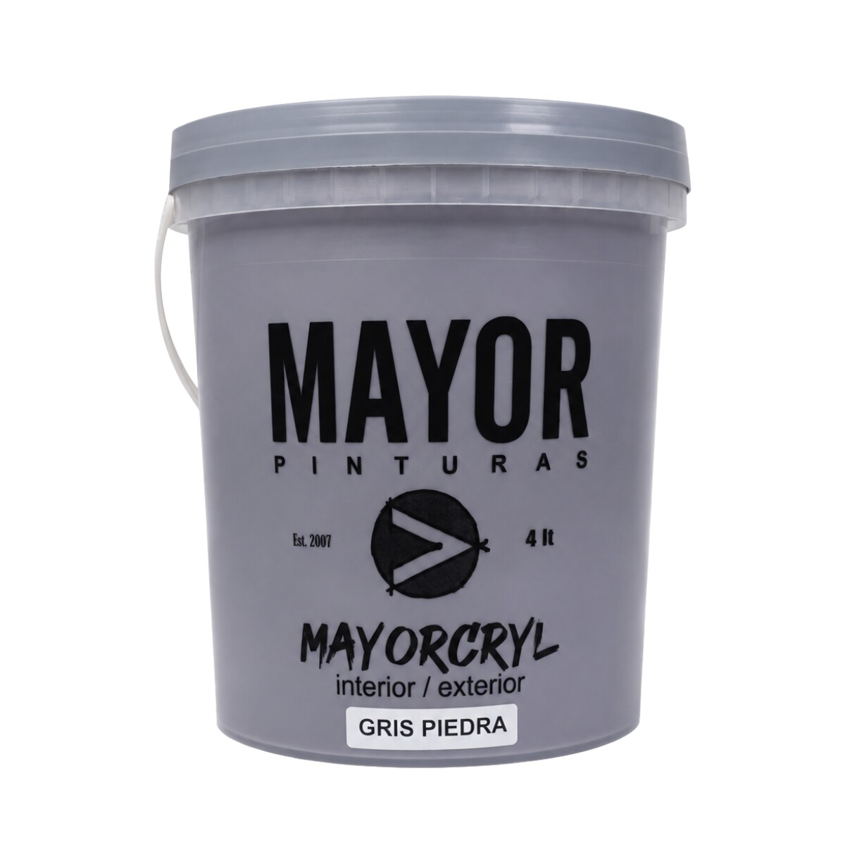 PINTURA INTERIOR EXTERIOR COLOR MAYOR 4LT MAYORCRYL - Gris Piedra 