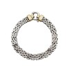Pulsera Panther - Plata y Oro-Sin Piedra-PU5019 sinpiedra