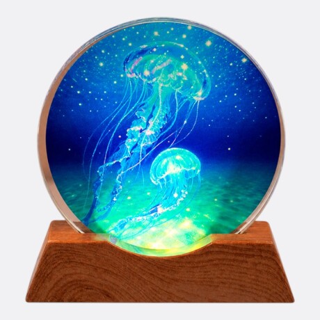 Lámpara Veladora 2D Varios Diseños Medusa