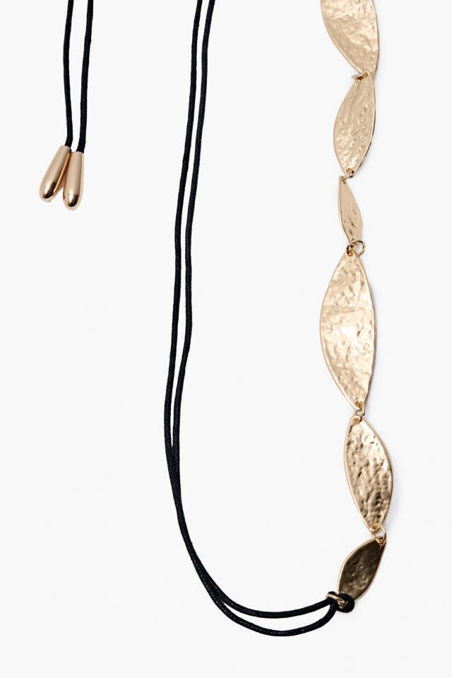 Cinturón metálico dorado