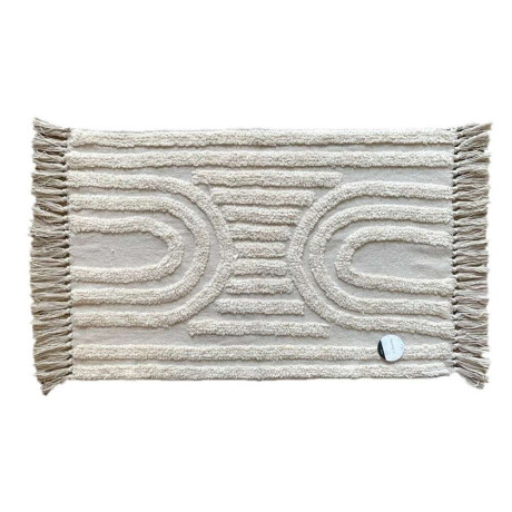 Alfombra Fleece C/Flecos 50X80Cm Semicirulos Alfombra Fleece C/Flecos 50X80Cm Semicirulos