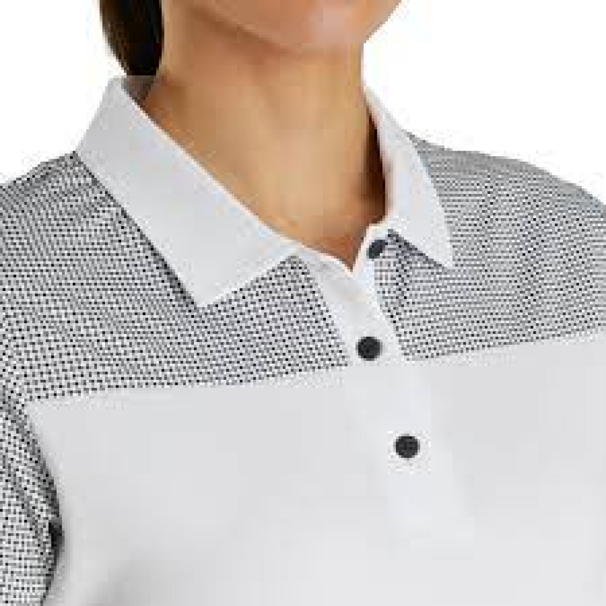 REMERA DAMA FOOTJOY Blanco Negro 