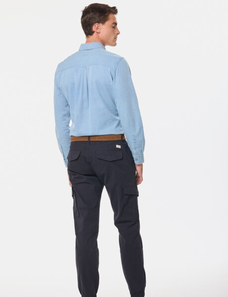 PANTALÓN CARGO Azul