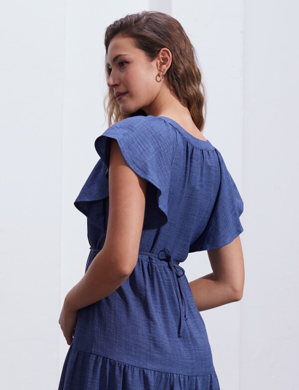 Vestido Volados AZUL