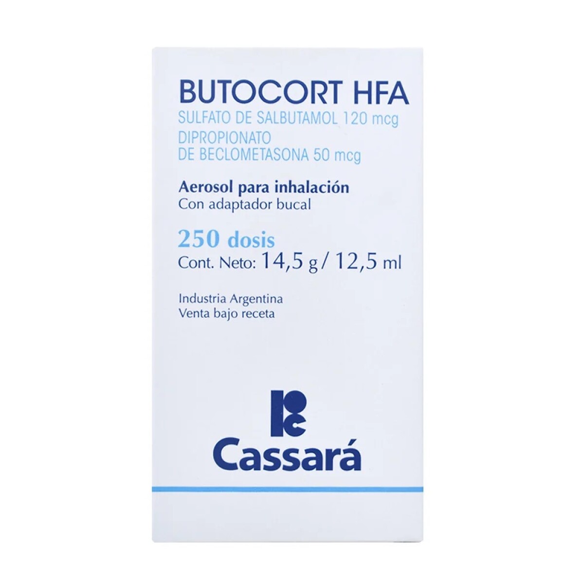 Butocort Hfa Aerosol para Inhalación 250 Dosis 14.5 gr 