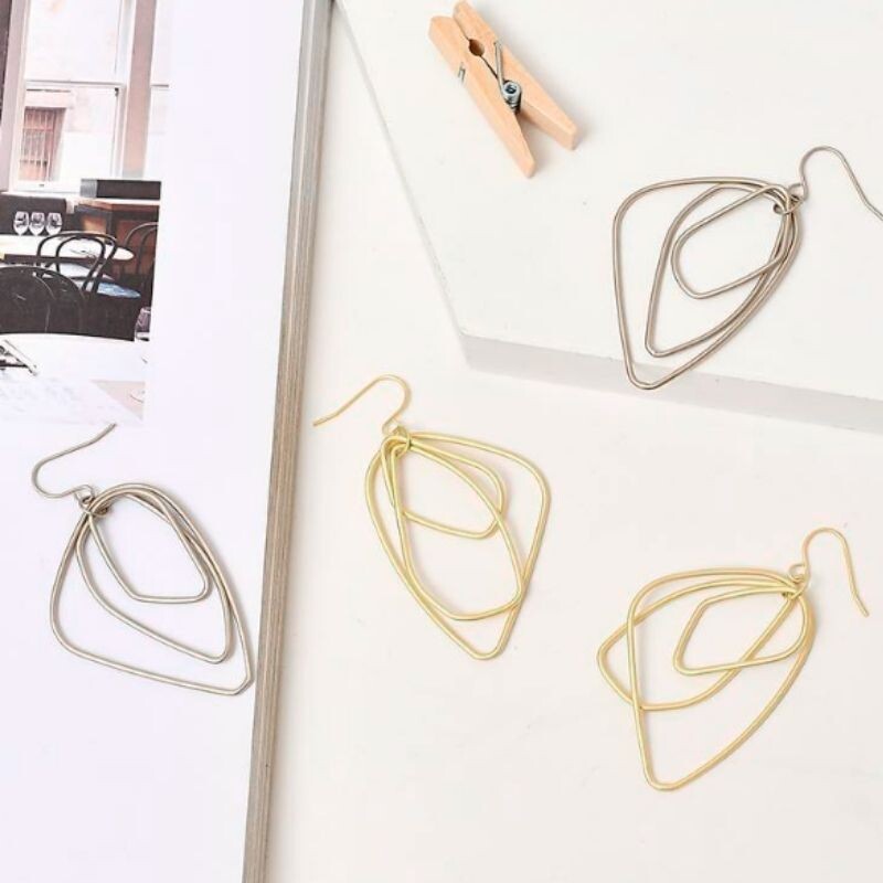 Pendientes Estilo Moda - Plateado Pendientes Estilo Moda - Plateado