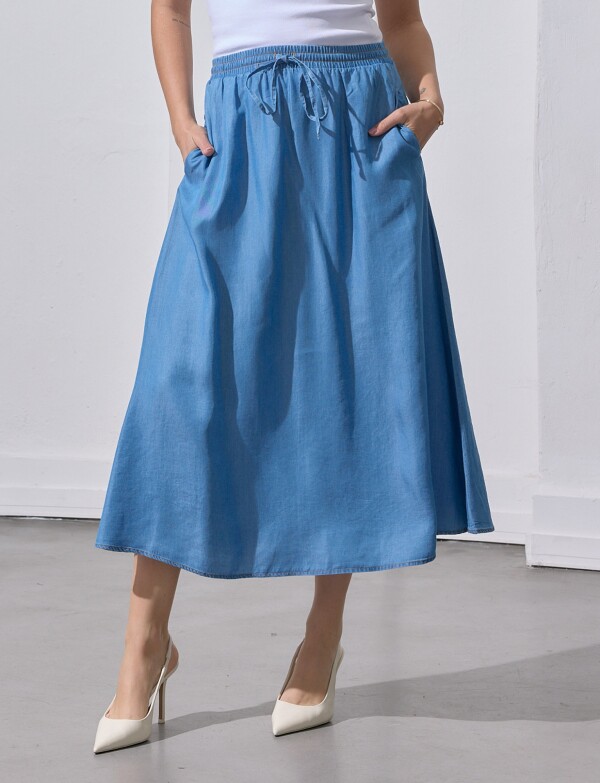 Falda Maxi Lyocell Cordel JEAN CLARO