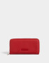 Ficheros Clasico Billetera Fichero Rectangular - Rojo Cereza