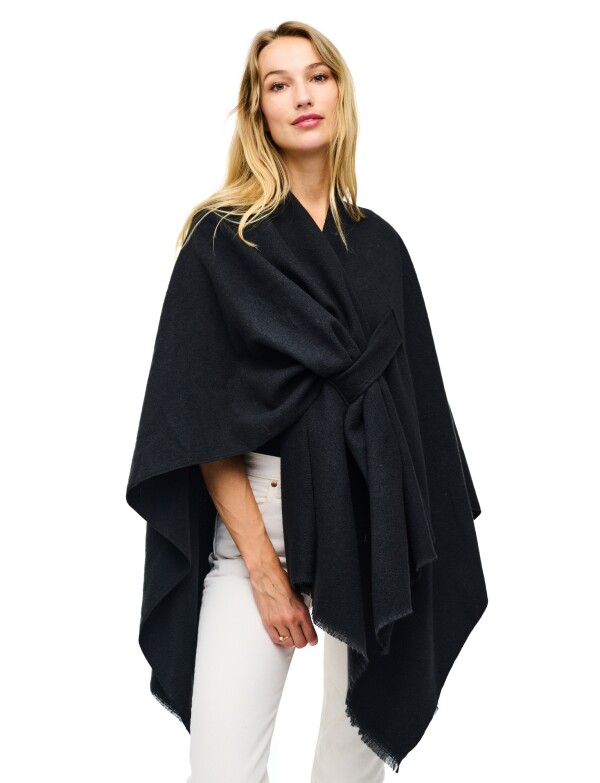 Ruana Soft Pasador NEGRO