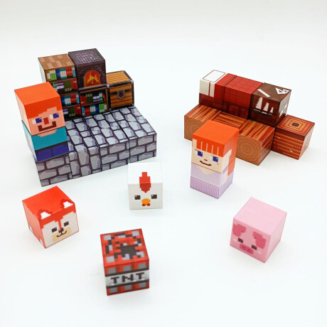 Juego Bloques Magnéticos 150p Cubo Novedad Minecii Juego Bloques Magnéticos 150p Cubo Novedad Minecii