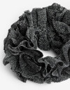 Skunzies Texturada Scrunchie De Lurex - Negro